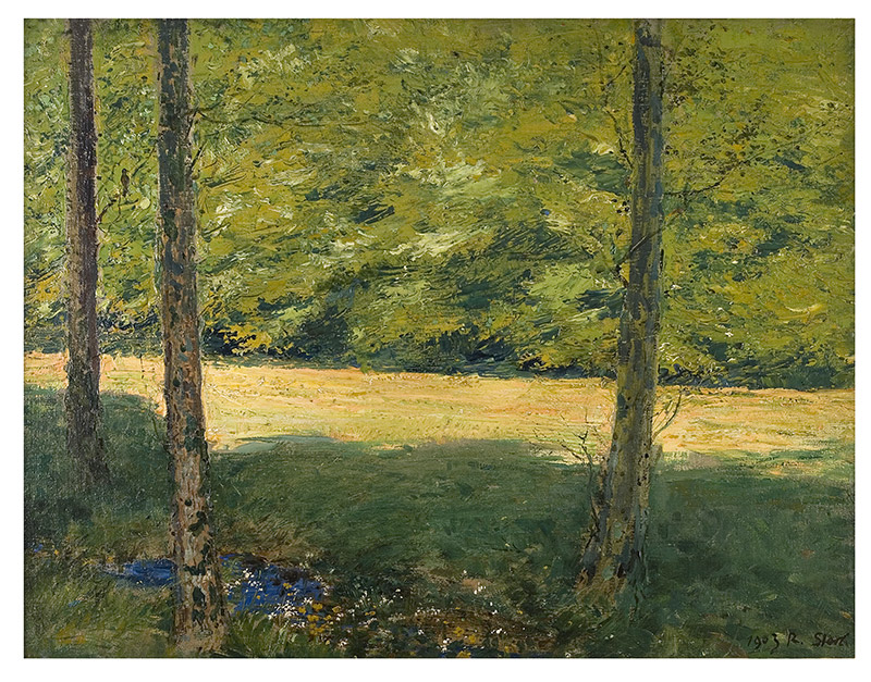 Robert Sterl: Sonnige Waldlichtung, 1903